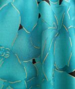 Floral Chiffon Blouse: Klaveli Boat Neck Top - Image 5