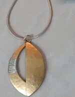 Two new wire wrapped Marjorie Baer necklaces in playful classic design. Mixed metals. - Image 4