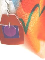 Anodized chip fade scratch resistant dangles | handcrafted aluminum earrings outstanding local artist design by Eclat by Sylvi - Image 10