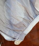 Gray sky cotton gauze dress polka dot lined travel dress with pockets lightweight cruise cover up cool fit 45" length true to size by Dolma - Image 6