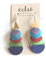 Artisan Aluminum Earrings | Lightweight Long Dangles | Sustainable Handcrafted California Jewelry by Eclat - Image 3