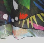 Tropical Print Chiffon High Low Top: Jess & Jane V-Neck Blouse - Image 2