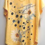 Butter yellow slub cotton tee | retro mineral washed short sleeve top hand dyed trendy t shirt by Jess & Jane