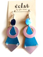 Artisan Aluminum Earrings | Lightweight Long Dangles | Sustainable Handcrafted California Jewelry by Eclat - Image 4