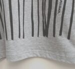 Petite gray v neck tee shirt red winged blackbird | 3/4 sleeve nature tee hand screened - Image 5