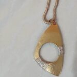 Two new wire wrapped Marjorie Baer necklaces in playful classic design. Mixed metals. - Image 3