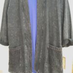 Cotton Fleece Open Cardigan: Contrast Patch Pockets, Casual Layer