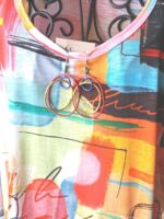 Modernist Abstract Print T-Shirt: Wrinkle-Free 3/4 Sleeve Top - Image 3