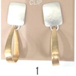 Artisan Gold Clip-On Earrings Large | Lightweight Sculptural Sustainable Design | Handmade by Marjorie Baer - Image 2