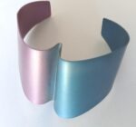 Artisan Adjustable Cuff Bracelet | Bright Anodized Aluminum | Sustainable Lightweight Design by Eclat | Choice of Colors - Image 5